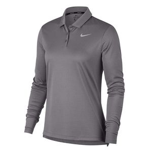 Nike Women’s Long-Sleeve Circular Knit Golf Polo